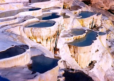 Pamukkale, a török gyapotvár