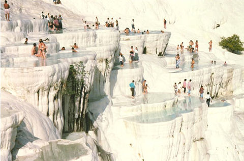 Pamukkale, a török gyapotvár