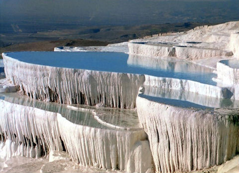 Pamukkale, a török gyapotvár