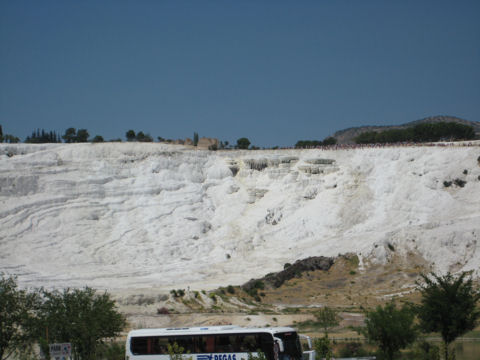 Pamukkale, a török gyapotvár