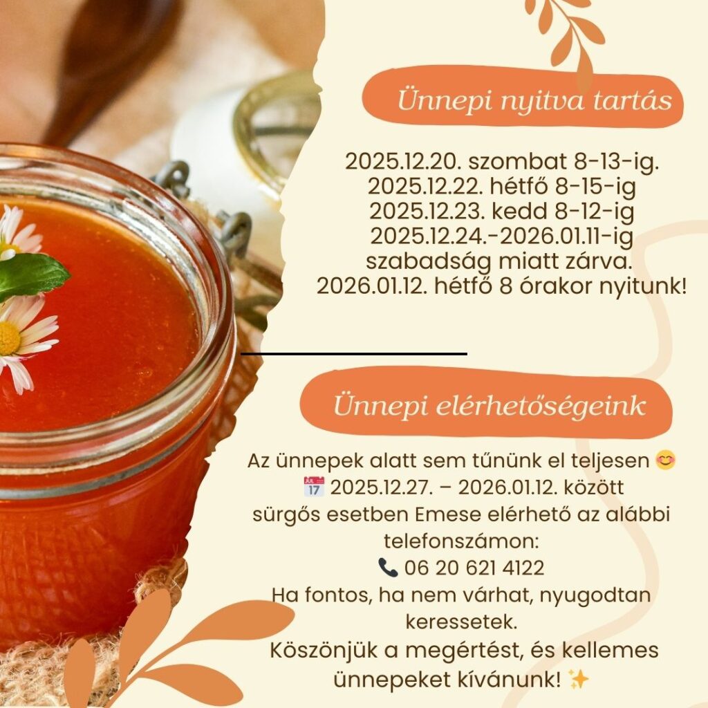 Ünnepi elérhetőség