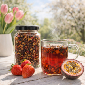 Eper-maracuja gyümölcstea keverék