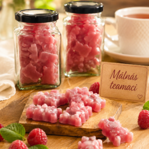 Teamacik, Málnás gyümölcstea gumicukor üvegben